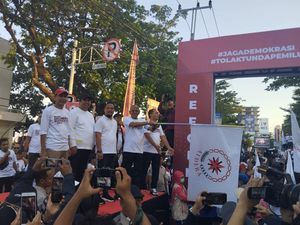 Jalan Sehat 25 Tahun Reformasi di Makassar, Ingatkan Warga Jaga Demokrasi