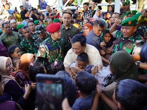 Gembiranya Anak-anak Sumbawa Saat Prabowo Resmikan 11 Titik Air Bersih