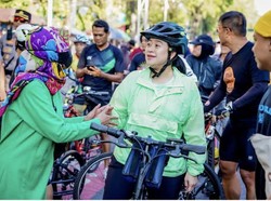 Berakhir Pekan di Solo, Puan Sapa Warga di CFD-Safari Zoo
