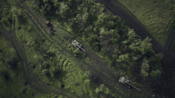 Penampakan dari Udara Medan Pertempuran Rusia-Ukraina di Donetsk