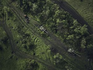 Penampakan dari Udara Medan Pertempuran Rusia-Ukraina di Donetsk