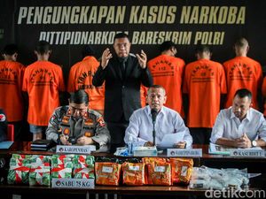 Amankan 16 Tersangka, Polisi-Bea Cukai Sita 75 Kg Narkoba Berbagai Jenis