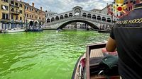 Waduh, Kanal di Venesia Mendadak Berubah Hijau