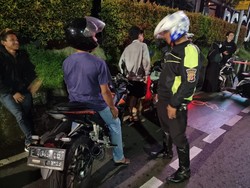 Gelar Razia, Polisi Tilang 12 Motor Berknalpot Bising di Bogor