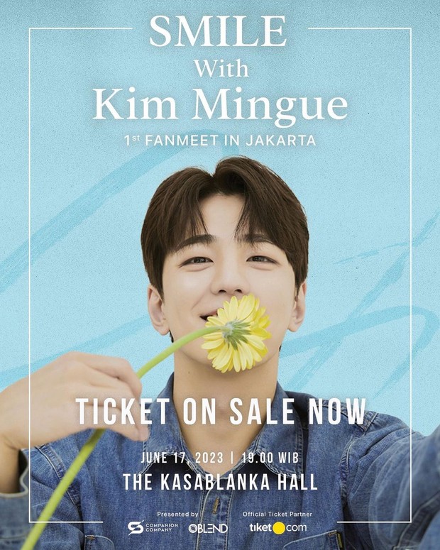 Poster fan meeting Kim Min Gue 'Smile With Kim Min Gue'/ Foto: instagram.com/blendcompany Poster fan meeting Kim Min Gue 'Smile With Kim Min Gue'