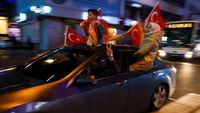 Potret Konvoi Pendukung Erdogan