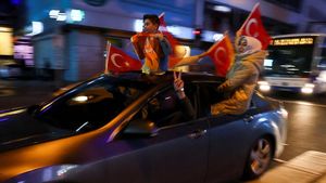 Potret Konvoi Pendukung Erdogan