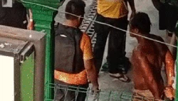 Penampakan Samson Saat Diamankan Polisi Usai Bikin Onar di Sukabumi