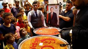 Syukuran Warga Palestina Atas Kemenangan Erdogan