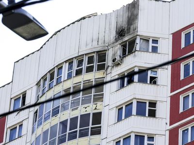 Kondisi Aparteman di Rusia Usai Diserang Drone
