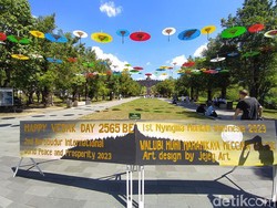 32 Biksu Thudong Tiba di Candi Borobudur Kamis, Begini Penyambutannya