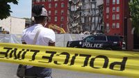 Potret Sebagian Bangunan Apartemen di Iowa AS Runtuh