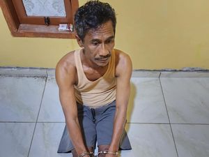 Tampang Pria Bejat Bunuh Ibu Kandung saat Tidur di Morowali Sulteng Tampang Pria Bejat Bunuh Ibu Kandung saat Tidur di Morowali Sulteng