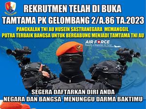 TNI AU Buka Penerimaan Anggota Pasukan Elite, Lulusan SMA/SMP Merapat