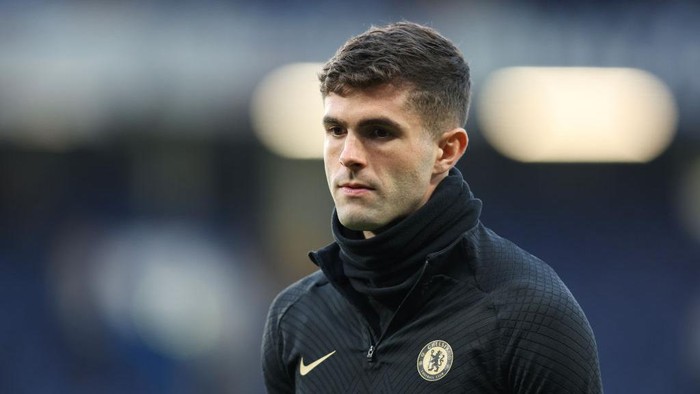 LONDON, ENGLAND - APRIL 18: Christian Pulisic of Chelsea during the UEFA Champions League quarterfinal second leg match between Chelsea FC and Real Madrid at Stamford Bridge on April 18, 2023 in London, United Kingdom. (Photo by James Williamson - AMA/Getty Images)