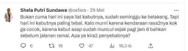 curhatan dr. shela tentang selimut kabut
