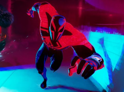 Jessica Drew (Issa Rae) dan Miguel O Hara (Oscar Isaac) dalam Spider-Man: Across the Spider-Verse (2023). (Sony Pictures Animation)