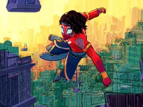 Pavitr Prabhakar (Karan Soni) alias Spider-Man India dalam Spider-Man: Across the Spider-Verse. (Sony Pictures Animation)