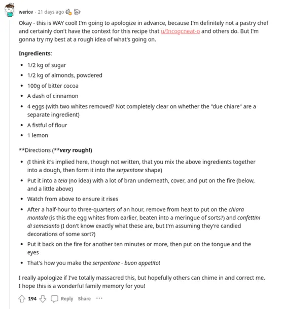 Salut! Netizen Jadi 'Detektif'  Bantu Salin Resep Kuno Keluarga Ini