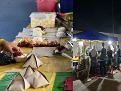 Unik! Warung Nasi Lemak Ini Gelar Karpet Merah Untuk Sambut Pembeli
