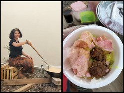 Cerita Penjual Ketupat Cantik di Bekasi yang Eksis Berkat Tampil Stylish