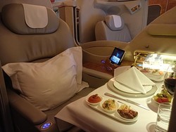 Mewahnya Kabin Pesawat Superjumbo Airbus A380 yang Mendarat di Bali