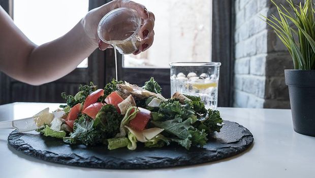 Sayur adalah salah satu menu diet Ningning