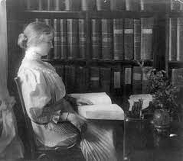 Penulis tunanetra terkenal, Helen Keller. /Foto: snl.no/Helen_Keller.