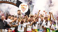 Sevilla kini jadi tim tersukses juara Liga Europa (dulu namanya UEFA CUP) sebanyak tujuh kali dari tujuh kali mencapai babak final, empat kali lebih banyak dari tim-tim lain (Getty Images)
