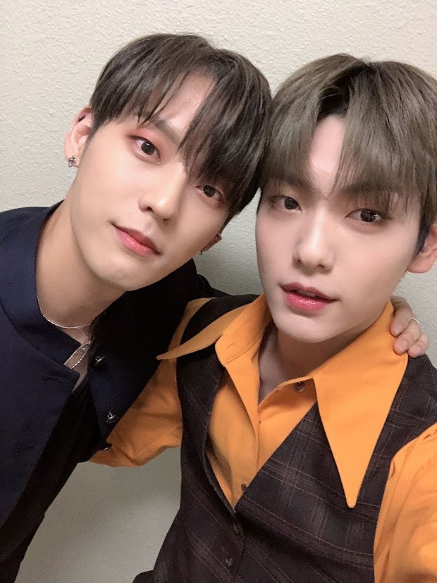 Soobin TXT dan Minhyuk BTOB/Foto: Twitter/TXT_members