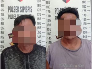 2 Pria Ketangkap Basah Curi Kabel Tower di Sergai