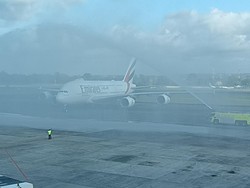 Sejarah Baru Terukir, Pesawat Super Jumbo Itu Mendarat di Bali