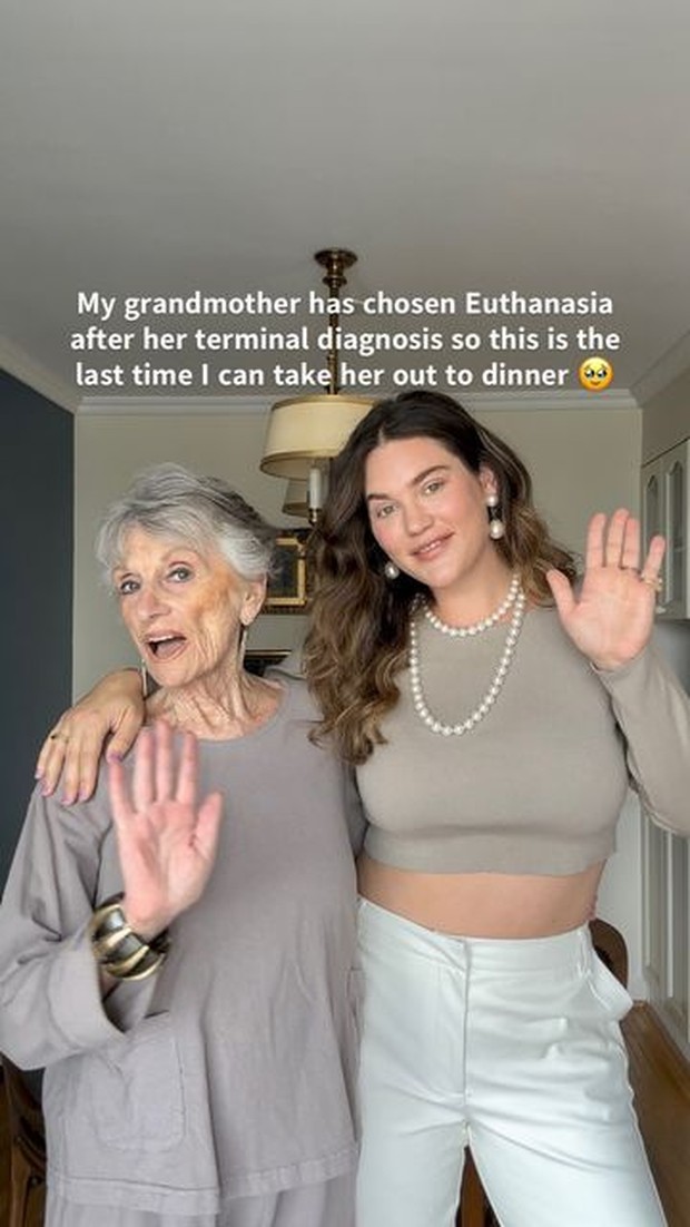 Potret Ali Tate Cutler dan neneknya yang kisahnya viral di TikTok.
