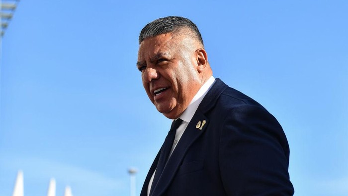 SAN JUAN, ARGENTINA - MAY 31: Claudio Fabian Tapia, President of the AFA prior the FIFA U-20 World Cup Argentina 2023  Round of 16 match between Colombia and Slovakia at Estadio San Juan on May 31, 2023 in San Juan, Argentina. (Photo by Marcelo Endelli - FIFA/FIFA via Getty Images)