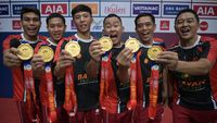 Tim Bulutangkis Beregu Putra RI Raih Emas Perdana ASEAN Para Games 2023