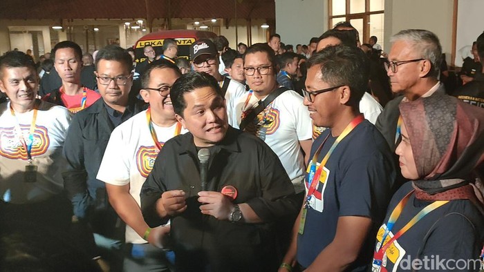 Erick Thohir meresmikan museum dan studio musik Lokananta, Solo, Sabtu (3/6/2023).