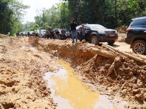 Pemprov Sumsel Bakal Gelontorkan Dana Perbaikan Jalan Rusak di OKI
