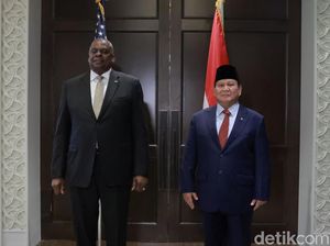 Prabowo Bertemu Menhan AS di Singapura, Bahas Kerja Sama Pertahanan