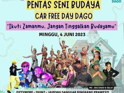 Dear Wargi Bandung, Bakal Ada Pentas Seni di CFD Dago