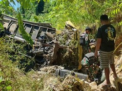 Truk Rem Blong di Tambrauw Masuk Jurang, Sopir Tewas Terjepit Pintu Mobil