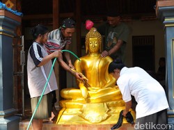 Persiapan Hari Raya Waisak Kampung Sodong, Kampung Buddha di Ponorogo