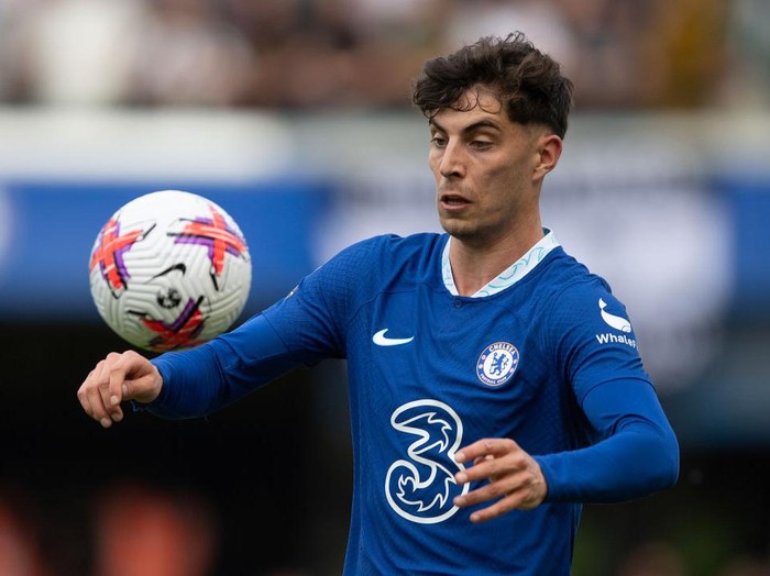 LONDON, ENGLAND - MAY 28:  Kai Havertz of Chelsea during the Premier League match between Chelsea FC and Newcastle United at Stamford Bridge on May 28, 2023 in London, England. (Photo by Visionhaus/Getty Images)