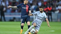 Messi diturunkan sebagai starter di laga terakhirnya membela PSG. Ya, Messi memutuskan akan cabut usai musim berakhir. (Foto: Sebastian Frej/MB Media/Getty Images)