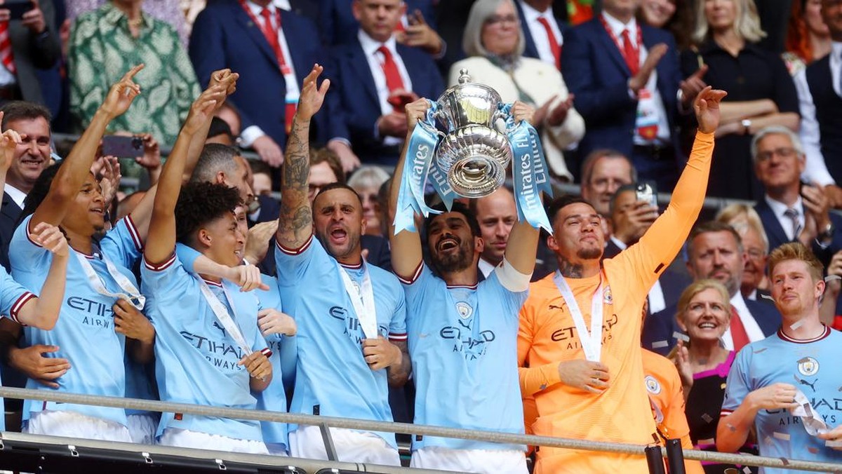 Manchester City selangkah menuju Treble Winners (Action Images via Reuters/PAUL CHILDS)
