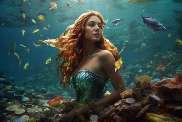 Pemotretan The Little Mermaid ala Aurélie/ Foto: instagram.com/aurelie Pemotretan The Little Mermaid ala Aurélie/ Foto: instagram.com/aurelie