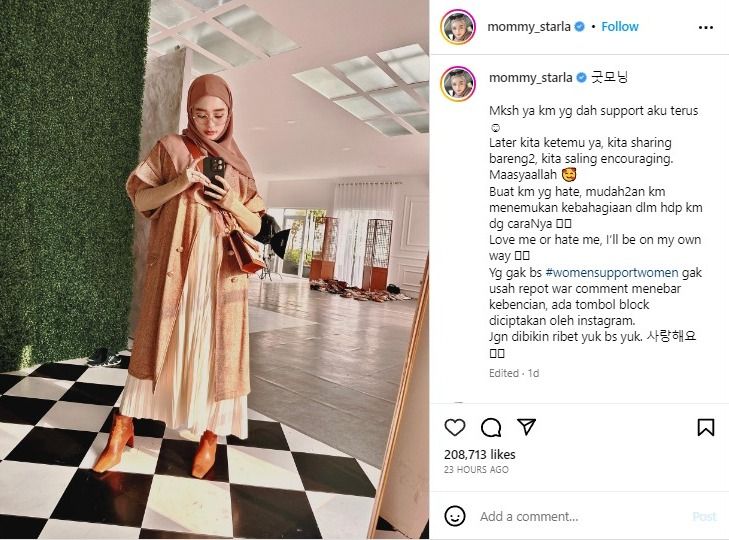 Respons Inara terhadap haters