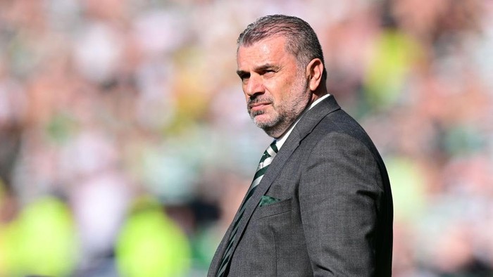 GLASGOW, SCOTLAND - JUNE 03: Ange Postecoglou, Manager of Celtic on the pitch before the Scottish Cup Final match between Celtic and Inverness Caledonian Thistle at Hampden Park on June 03, 2023 in Glasgow, Scotland. (Photo by Richard Sellers/Sportsphoto/Allstar via Getty Images)