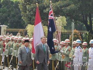 Menhan Prabowo Terima Kunjungan Wakil PM Australia Richard Marles