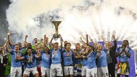 Napoli raih Scudetto musim 2022/2023. Setelah 33 tahun puasa gelar, akhirnya Napoli jadi yang terbaik lagi di Liga Italia! (Getty Images)