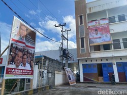 Baliho Prabowo dan Jokowi Mejeng di Sorong, Gerindra PBD Mau Perbanyak